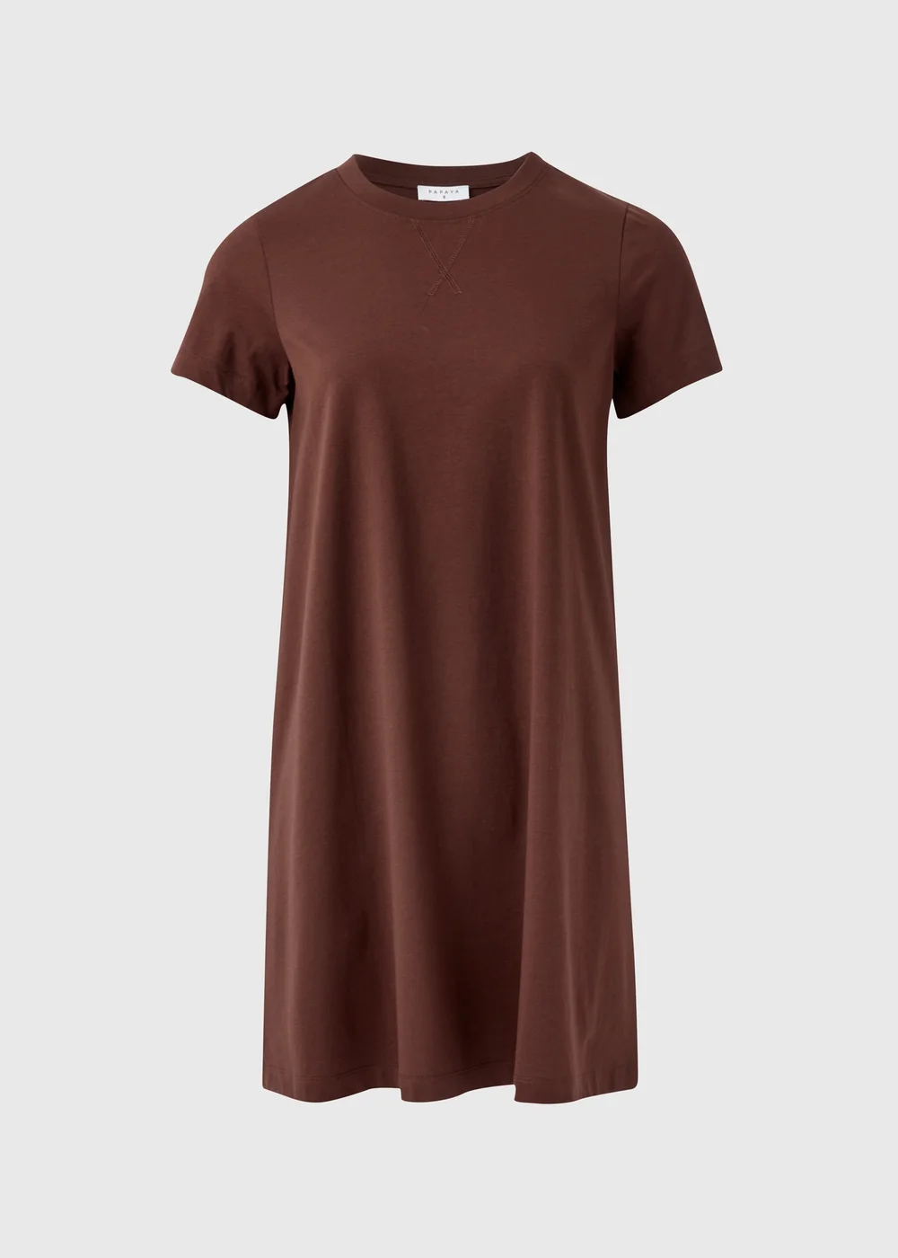 Brown Jersey Mini T-Shirt Dress - 8 Image 5