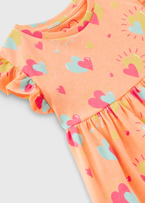 Girls Coral Heart Dress (1-7yrs) - 1-1.5 Yrs Image 2