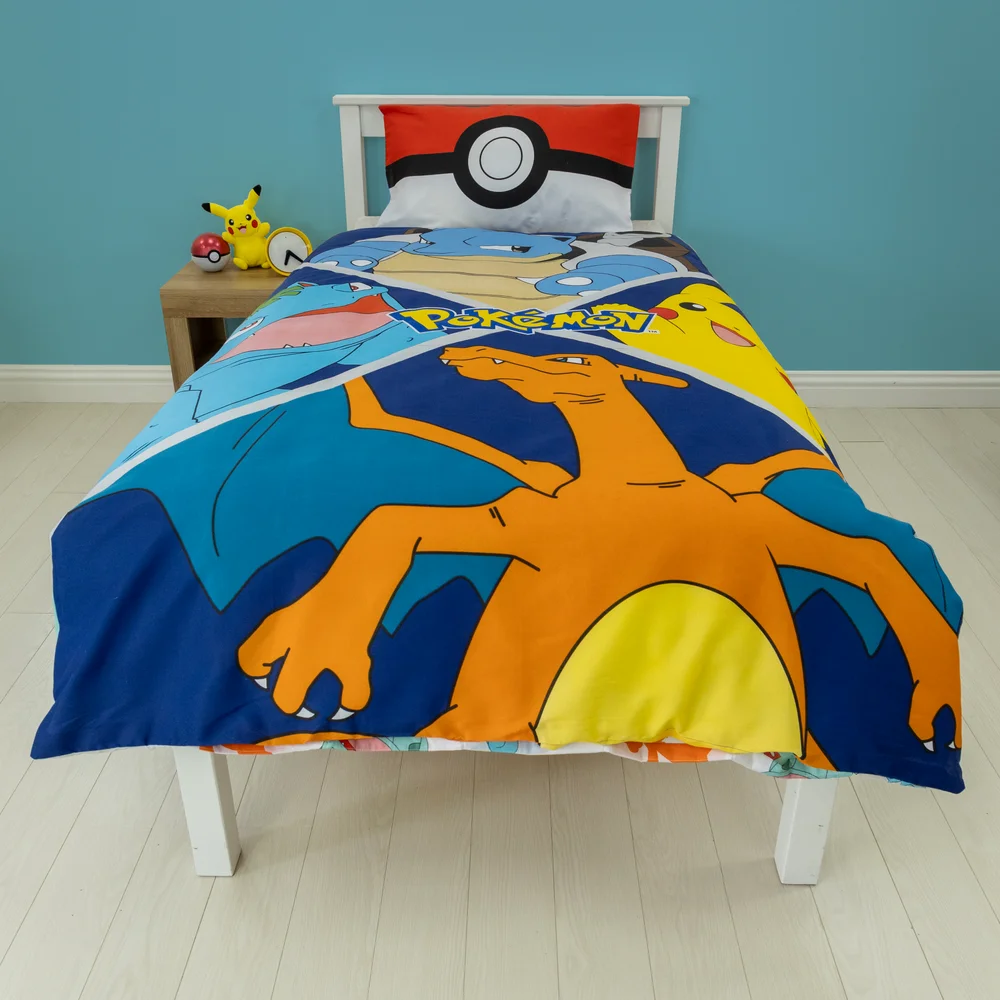 Pokemon Divide Single Panel Duvet Set - Single Image 1