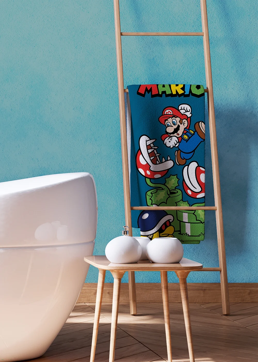 Super Mario Leaping Towel - 70x140cm Image 3