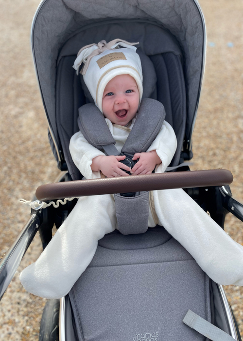 Clair de Lune Star Fleece Cream Wrap Blanket - Up to 1 Month Image 5