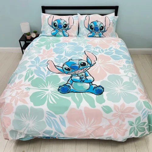 Disney Stitch Floral Garden Duvet Set - Single Image 4