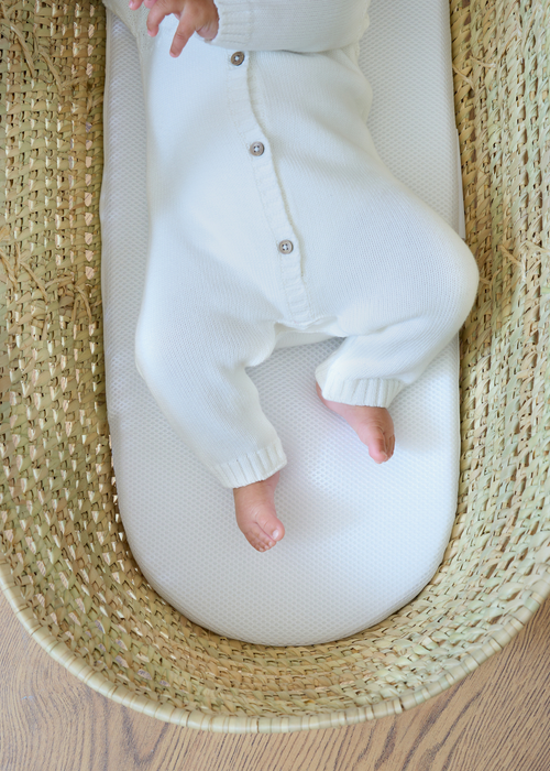 Clair de Lune 3D Mesh Palm Moses Basket Mattress - One Size Image 2