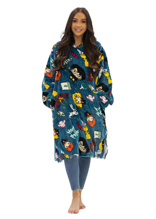 HUGZEE Harry Potter Mischief Hooded Wearable Throw