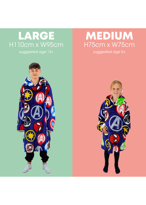 HUGZEE Marvel Comics Polkadot Hooded Fleece Throw - Medium Image 5