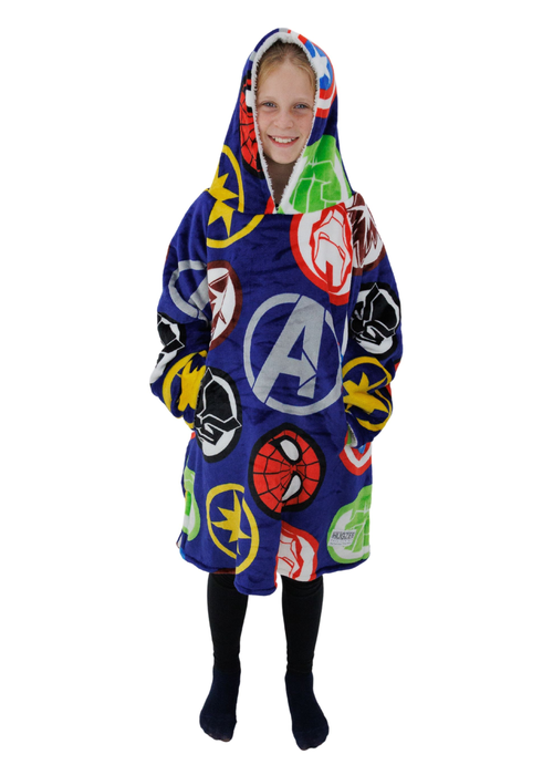 HUGZEE Marvel Comics Polkadot Hooded Fleece Throw - Medium Image 1