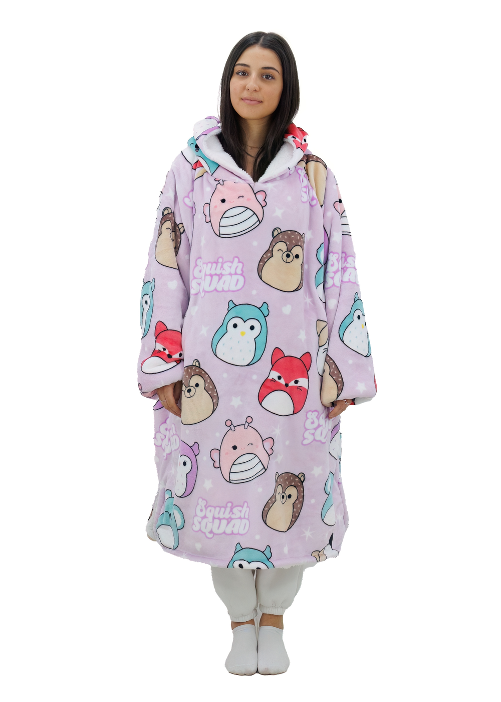 HUGZEE Squishmallows Bright Hooded Wearable Throw - Medium Image 2