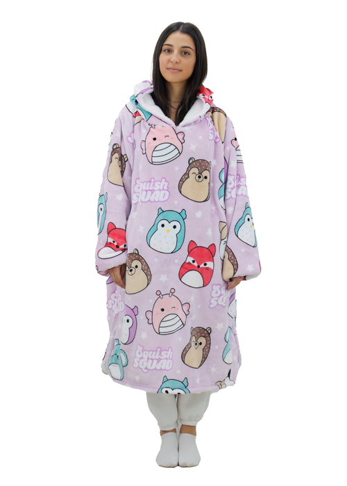 HUGZEE Squishmallows Bright Hooded Wearable Throw - Medium Image 2