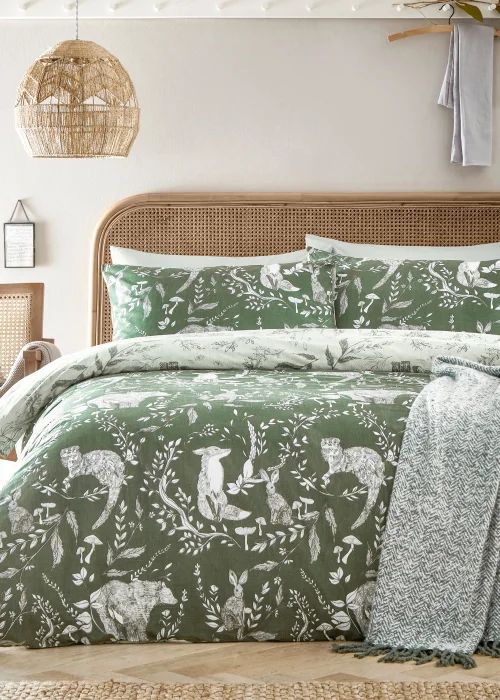 furn. Buckthorn Woodland Duvet Cover Set - Single Image 4