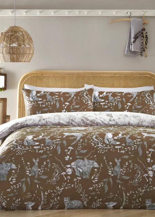 furn. Buckthorn Woodland Duvet Cover Set Amber - Single Image 2