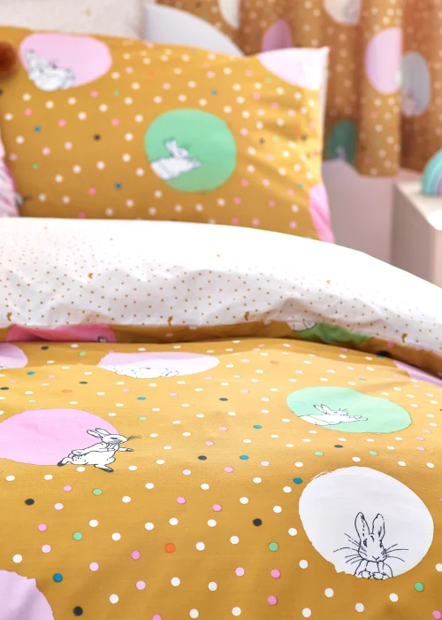 Peter Rabbit™ Dotty Spotted Duvet Cover Set Ochre - Toddler Image 4