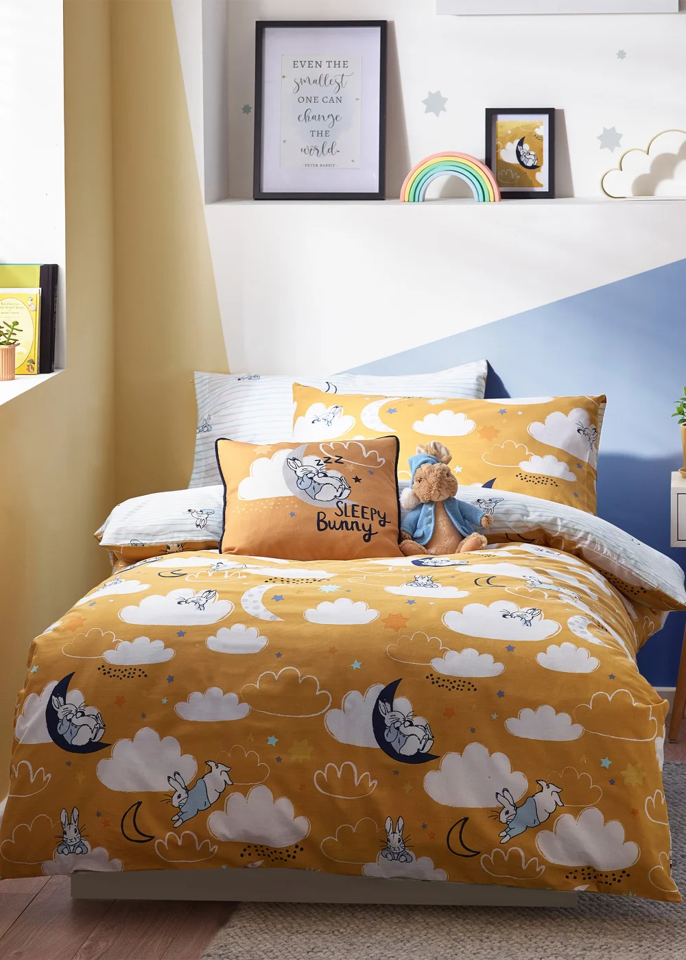 Peter Rabbit™ Sleepy Head Abstract Duvet Cover Set - Toddler Image 1