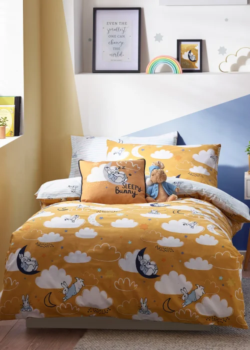 Peter Rabbit™ Sleepy Head Abstract Duvet Cover Set - Toddler Image 1