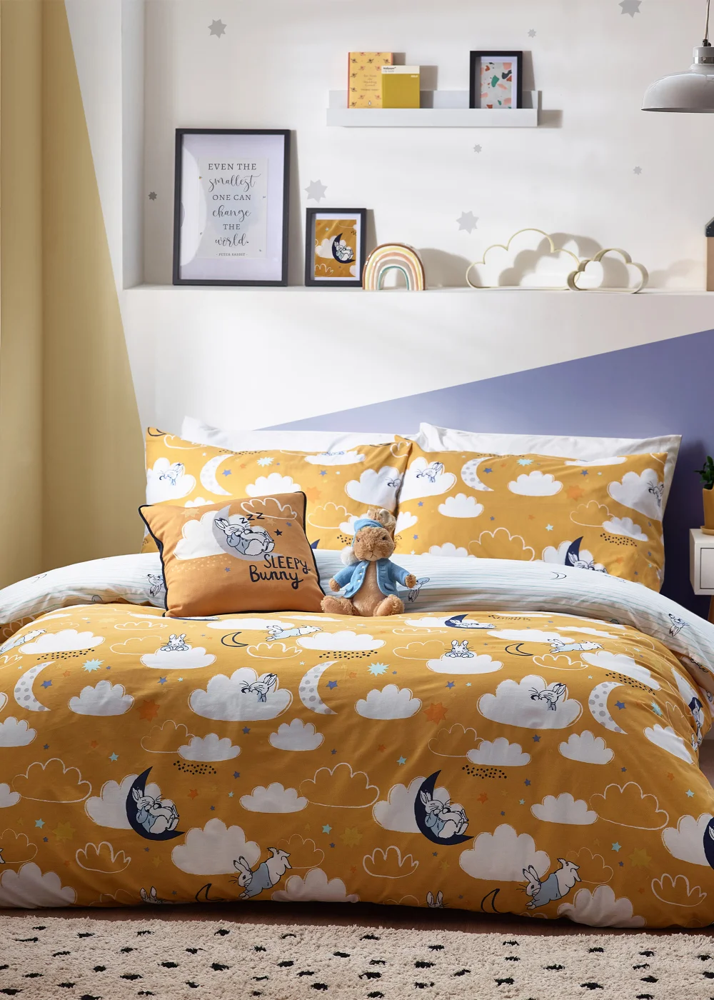 Peter Rabbit™ Sleepy Head Abstract Duvet Cover Set - Toddler Image 3