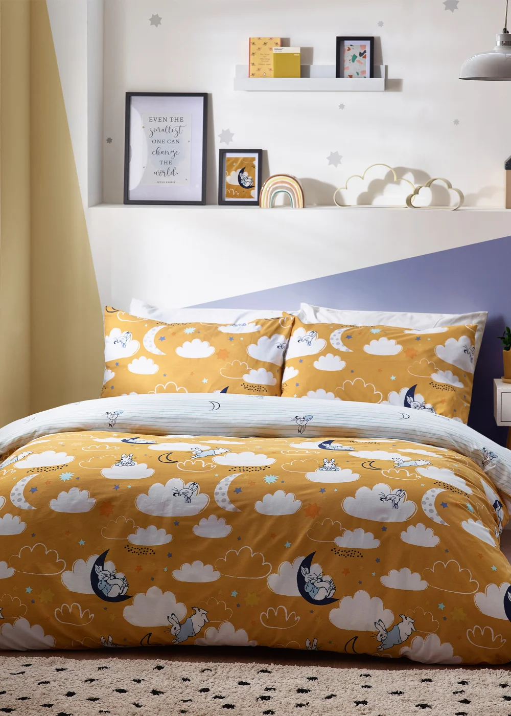 Peter Rabbit™ Sleepy Head Abstract Duvet Cover Set - Toddler Image 2