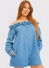 In The Style Blue Denim Playsuit - 22 Image 2