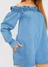 In The Style Blue Denim Playsuit - 22 Image 4