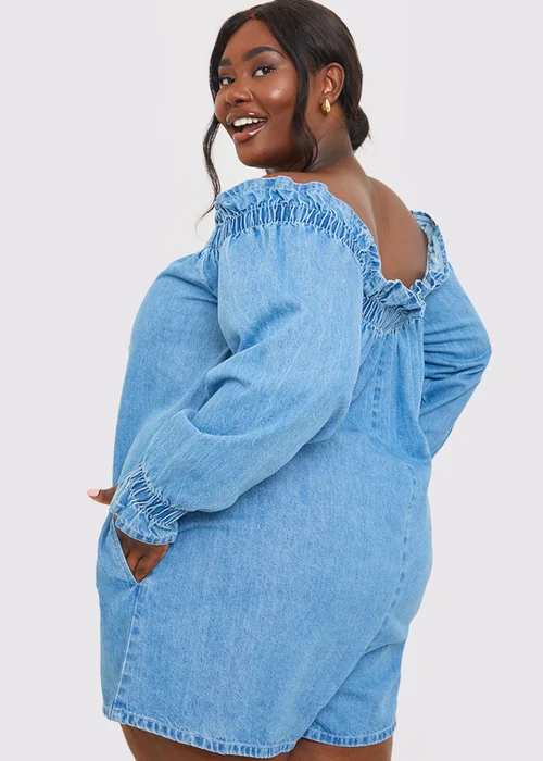 In The Style Blue Denim Playsuit - 22 Image 9