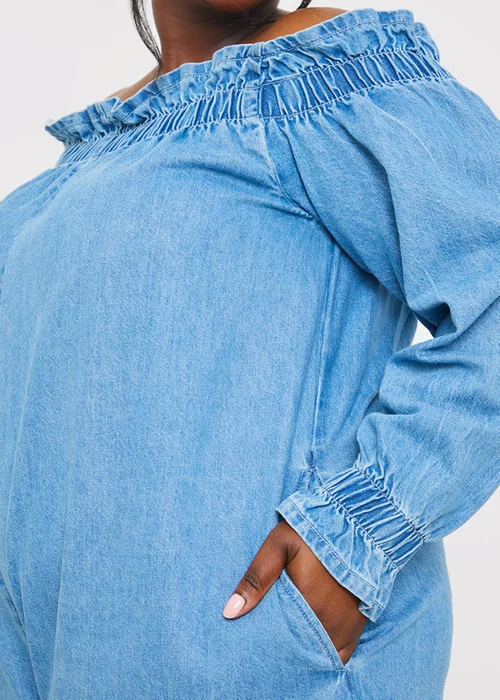 In The Style Blue Denim Playsuit - 22 Image 8