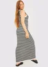 In The Style Black Knitted Stripped Maxi Dress - 26-28 Image 4