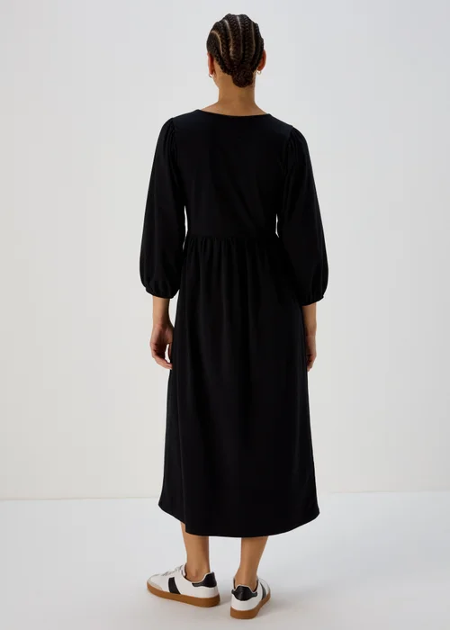 Black Smock Midi Dress - 8 Image 2