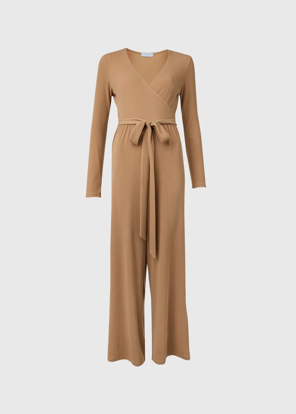 Camel Tie Waist Jumpsuit - 8 Image 5