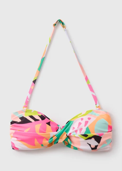 Multicolour Twist Bikini Top - 6 Image 4