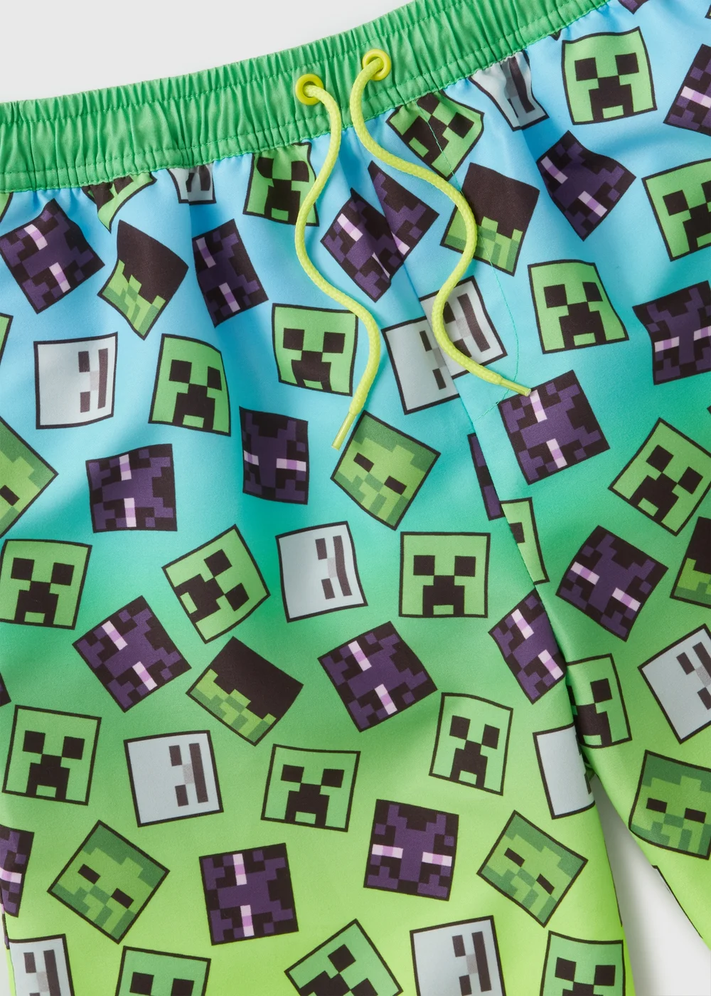 Minecraft Kids Green Swimshorts (5-12yrs) - 5-6 Yrs Image 2