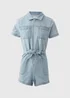 Lightwash Blue Denim Playsuit - 8 Image 5
