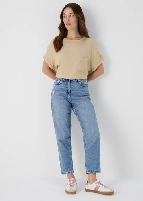 Cream Pocket Box Top - Size 8 Image 1