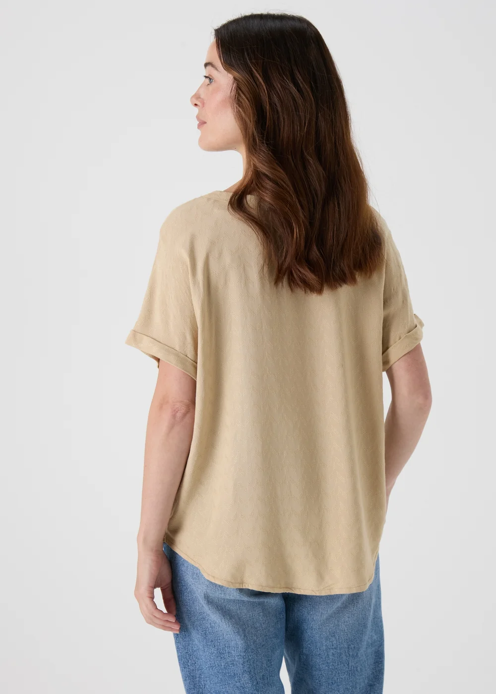 Cream Pocket Box Top - Size 8 Image 2