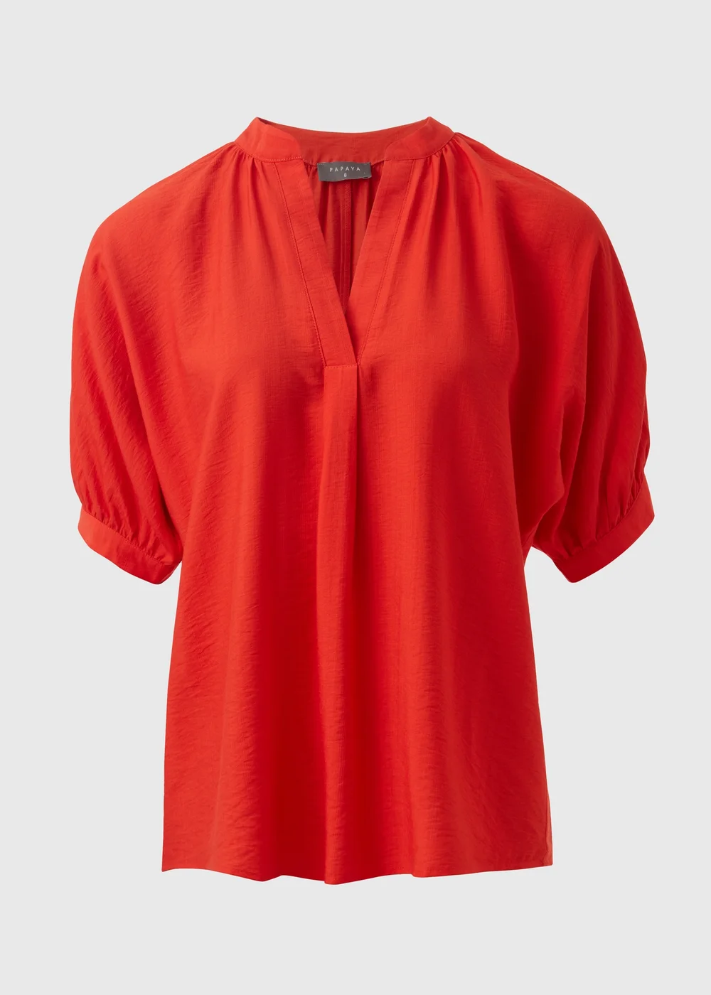Red V-Neck Co Ord Blouse - 8 Image 5