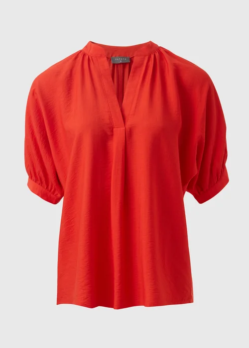 Red V-Neck Co Ord Blouse - 8 Image 5