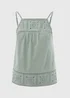 Green Lace Detail Cami Top - 8 Image 5