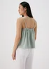 Green Lace Detail Cami Top - 8 Image 2