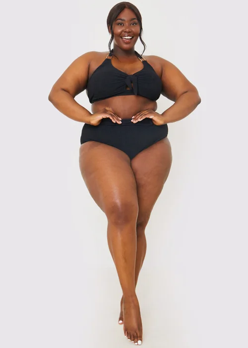 In The Style Stacey Black Halter Neck Bikini Top - 8 Image 2