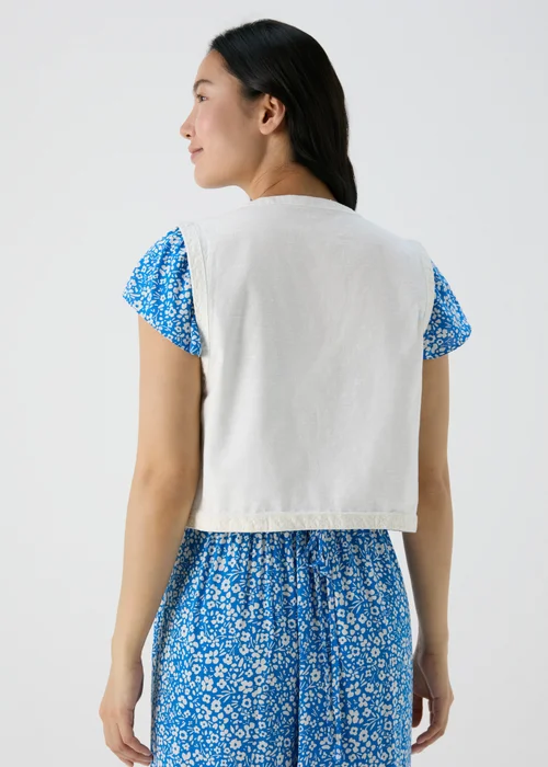White Embroidered Waistcoat - 8 Image 2