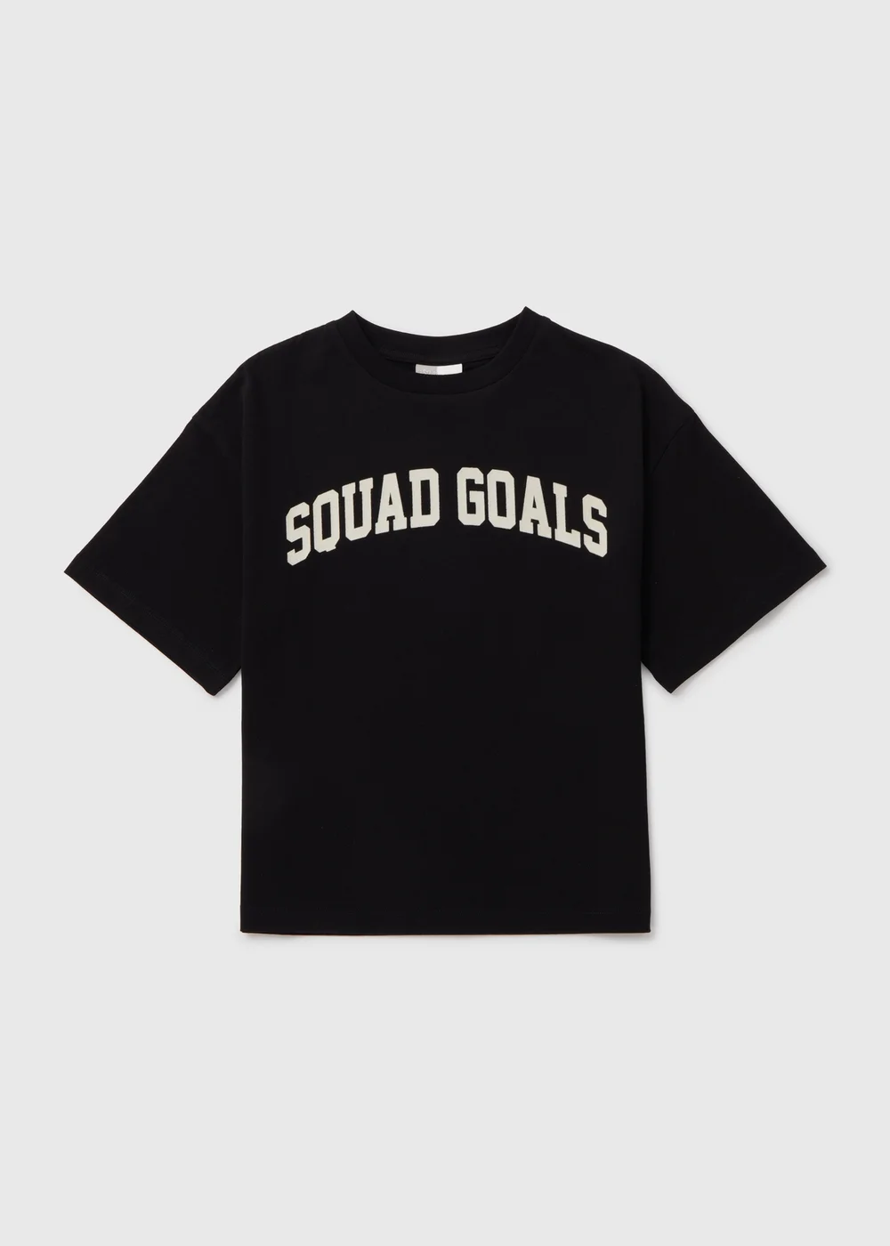Girls Black Squad Goals T-Shirt (7-13yrs) - 7 Yrs Image 1