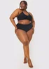 In The Style Black Gold Bar Bikini Bottom - Size 8 Image 2
