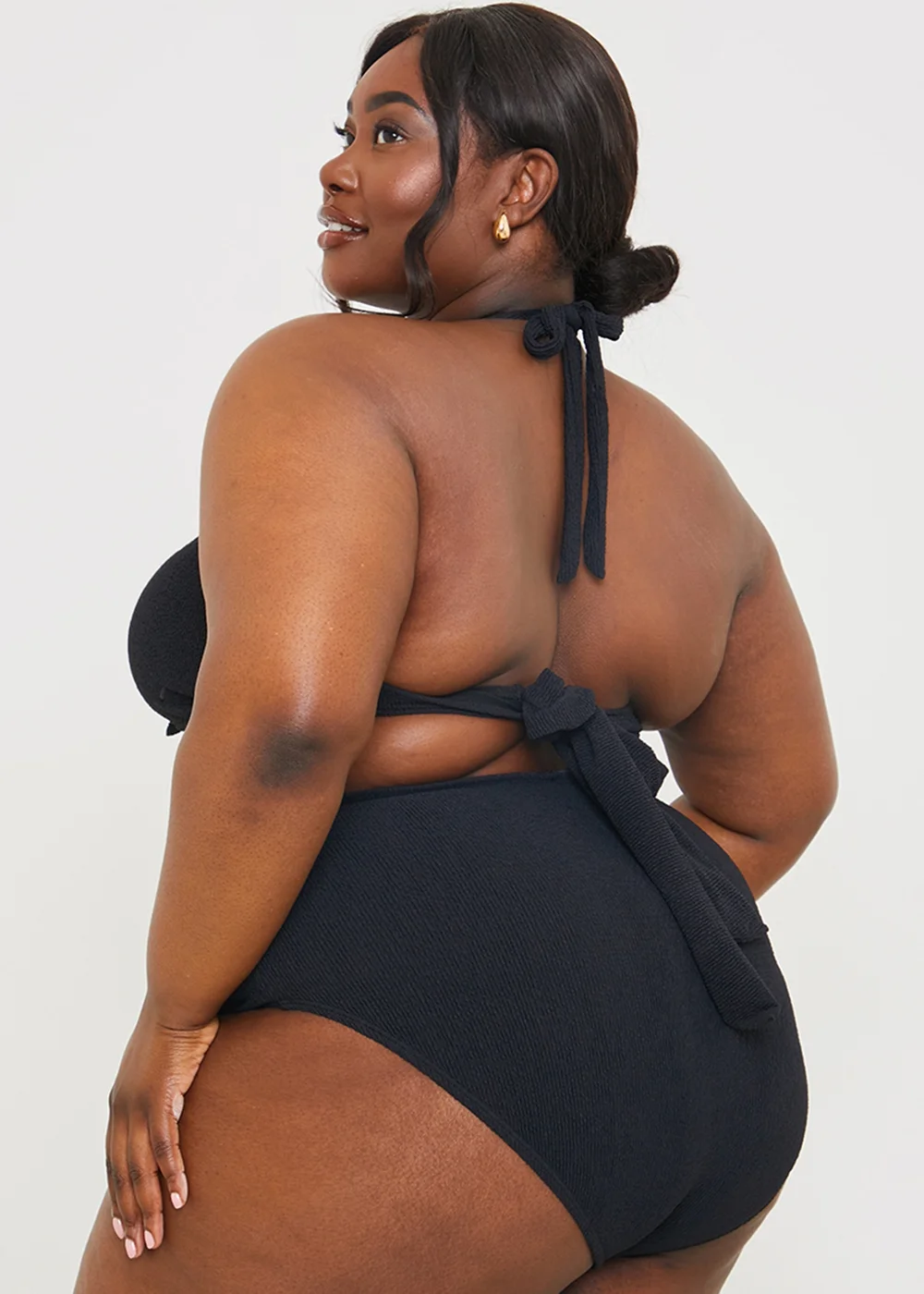 In The Style Black Gold Bar Bikini Bottom - Size 8 Image 4