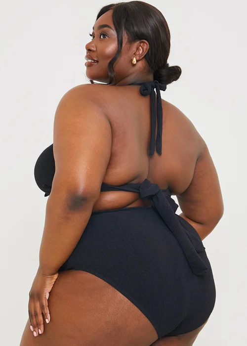 In The Style Black Gold Bar Bikini Bottom - Size 8 Image 4