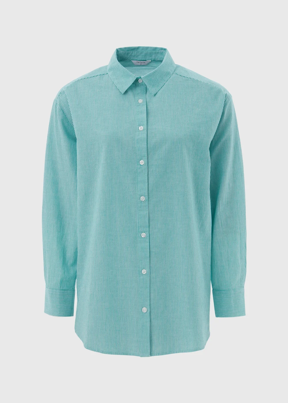 Green Stripe Cotton Shirt - 8 Image 1