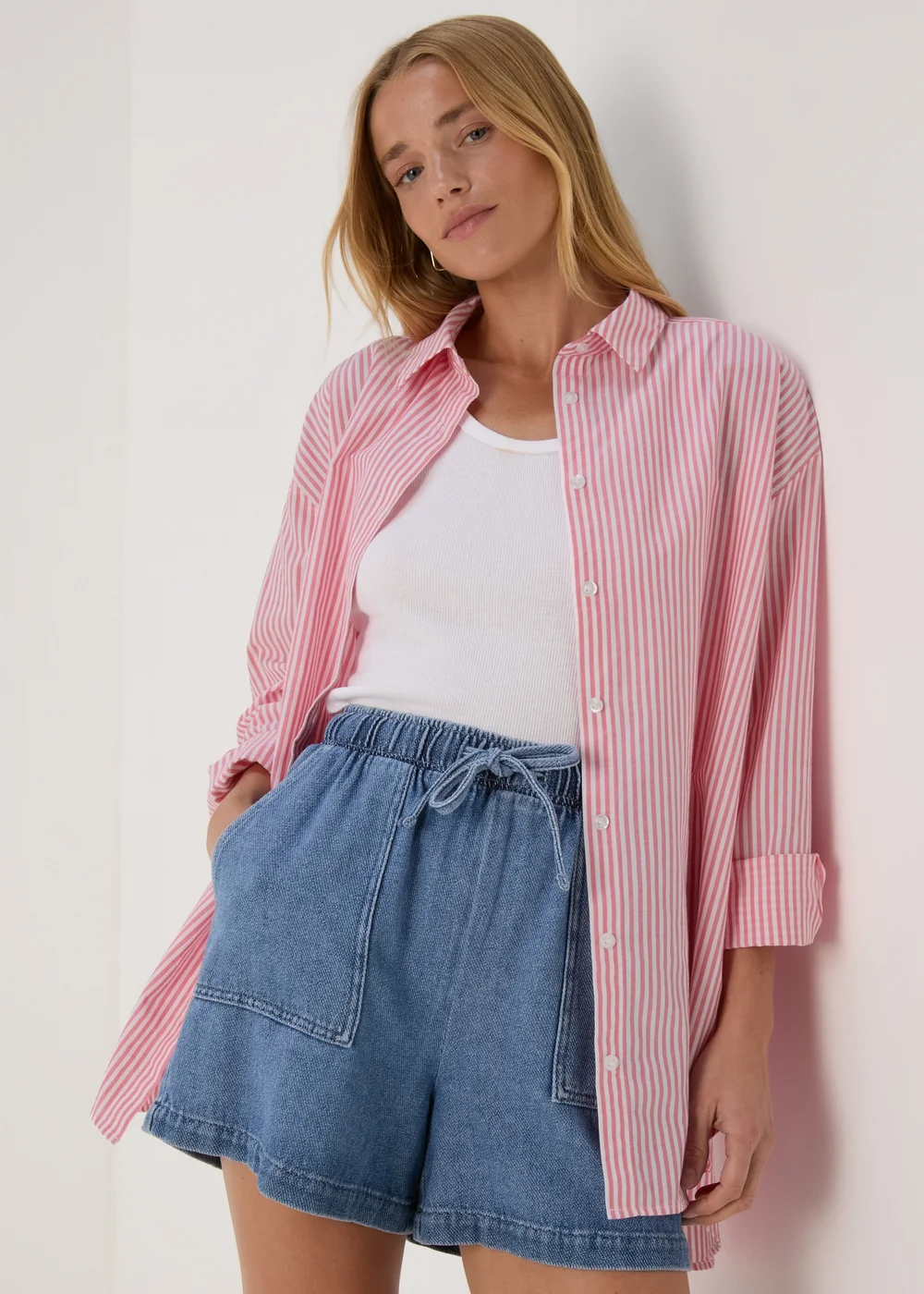 Pink Stripe Shirt - 8 Image 1