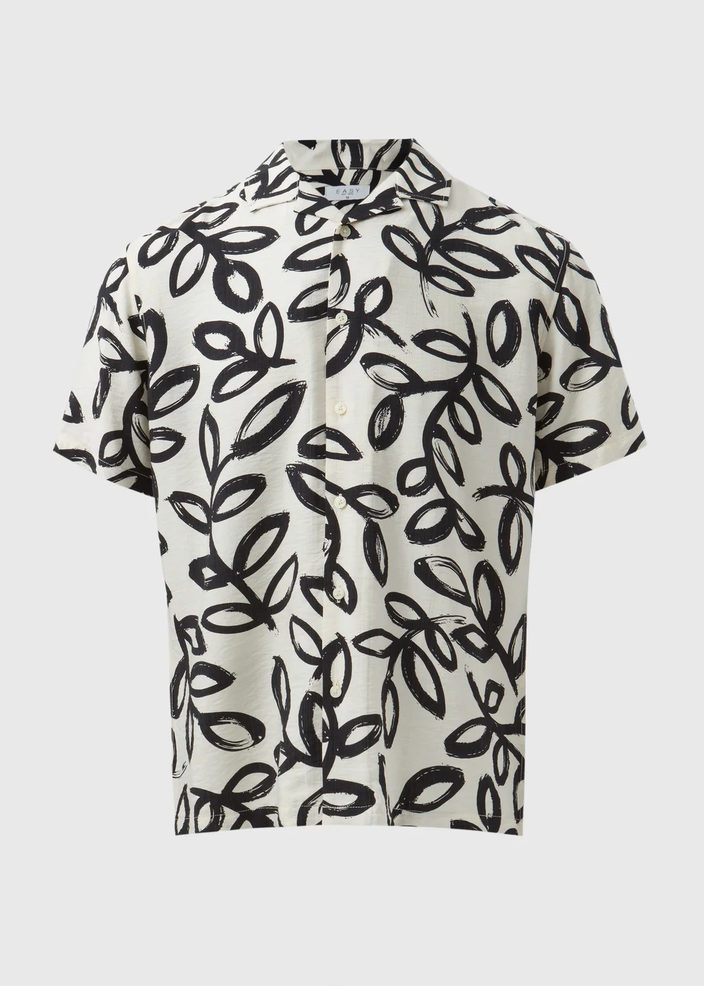 Ecru Mono Print Shirt - S Image 5