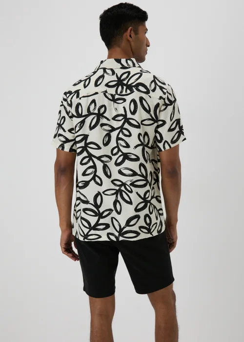 Ecru Mono Print Shirt - S Image 2