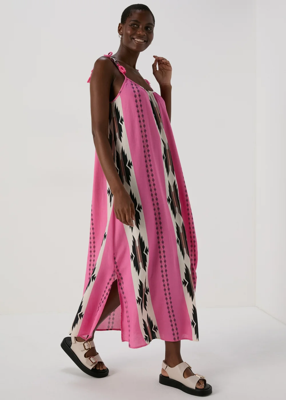Papaya Petite Pink Cami Maxi Dress - 6 Image 4