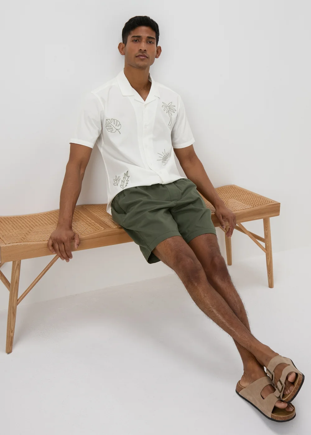 Ecru Embroidered Shirt - S Image 4
