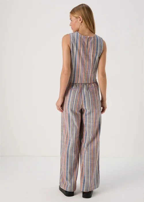Multicolour Yard Dye Stripe Co Ord Wide Leg Trousers - 8 Image 2