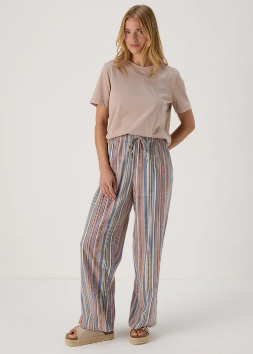 Multicolour Yard Dye Stripe Co Ord Wide Leg Trousers - 8 Image 4