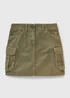 Girls Khaki Cargo Mini Skirt (7-15yrs) - Age 7 Years Image 1